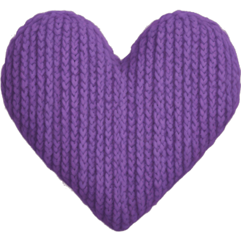 knitted heart emoji