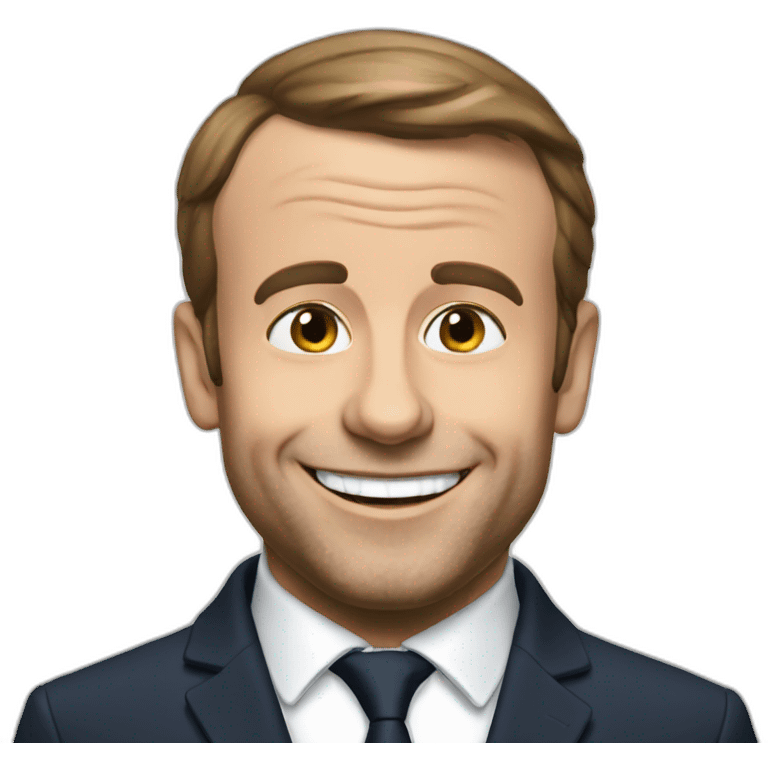 Macron happy emoji