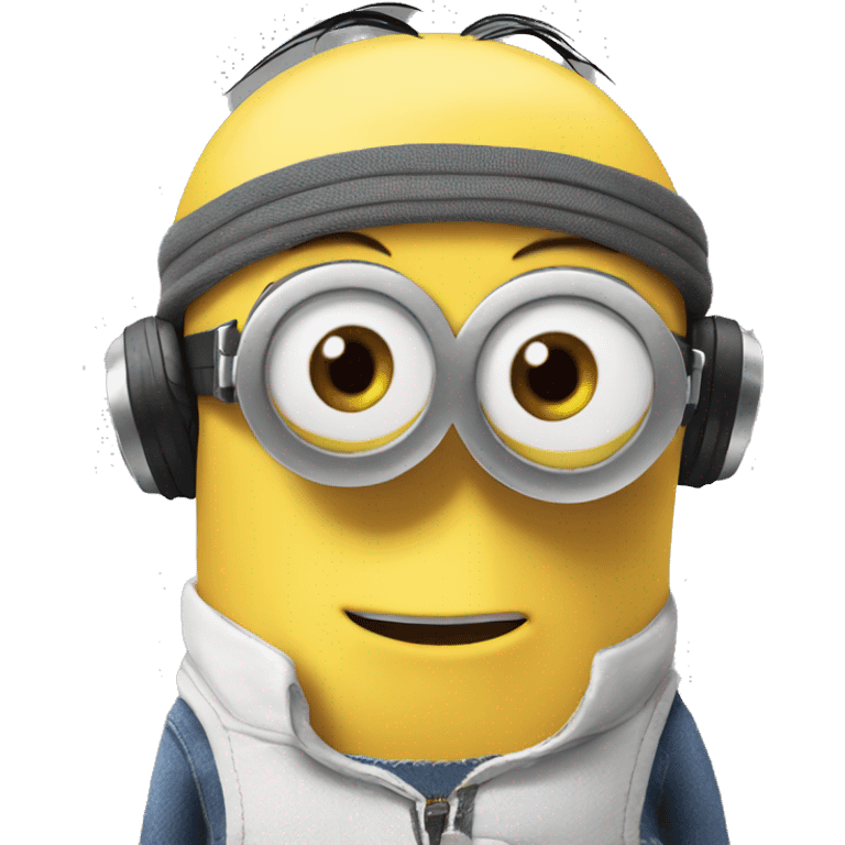 Despicable Me 4 minion with mind control emoji