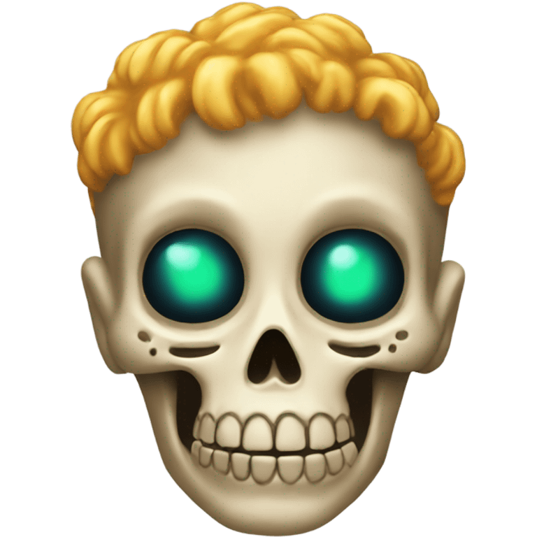 Una calavera explotando emoji