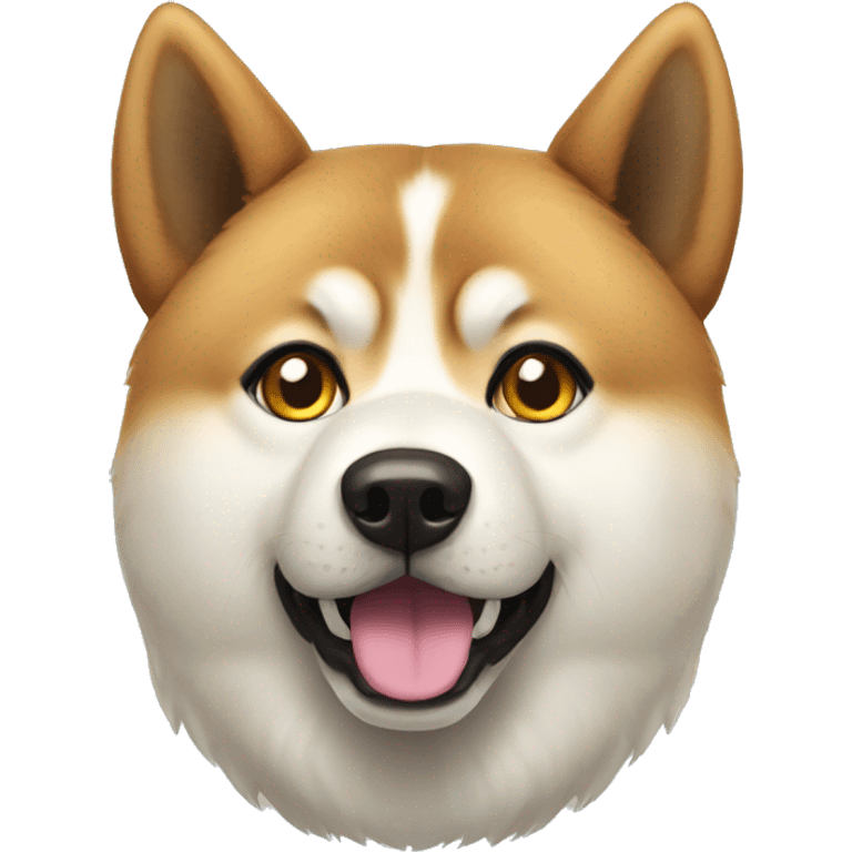 Akita inu  surprise eyes emoji