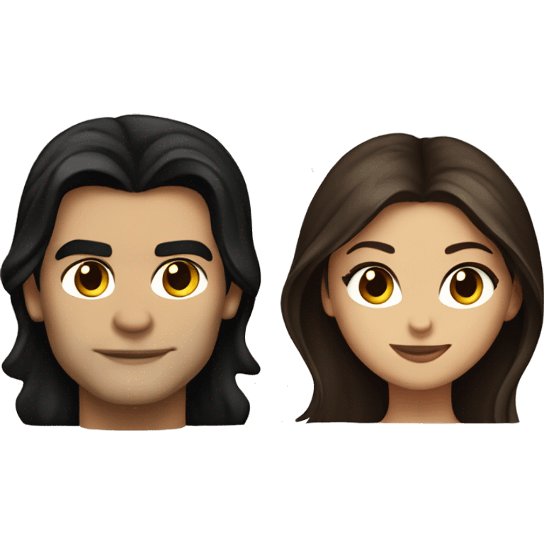 Damon and Elena from the tvd emoji