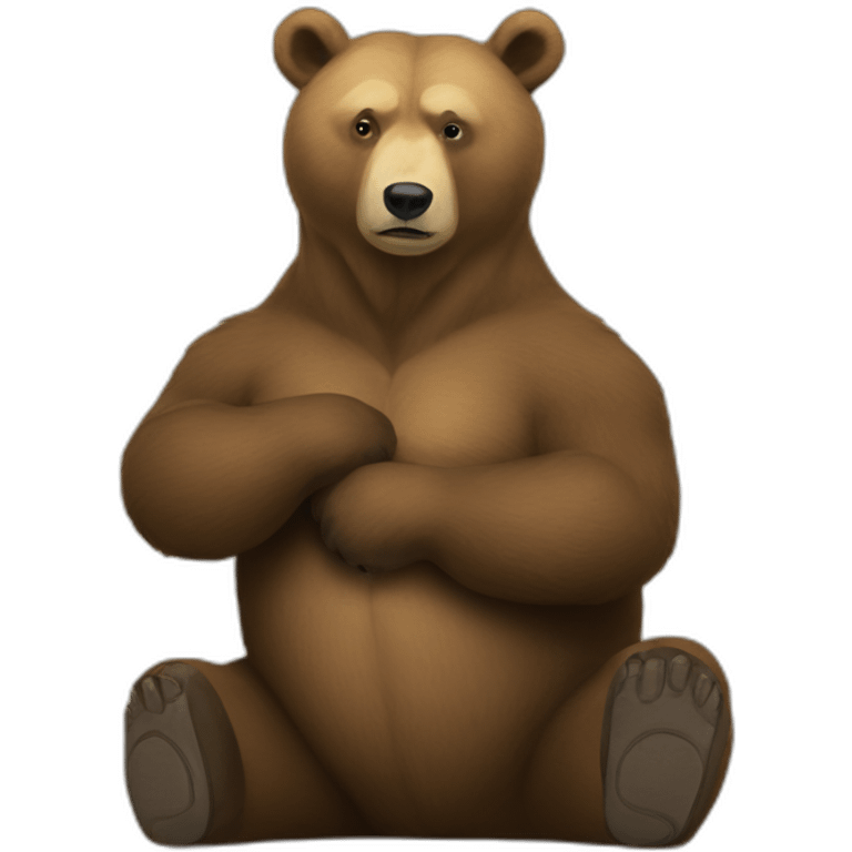 Putin on a bear emoji