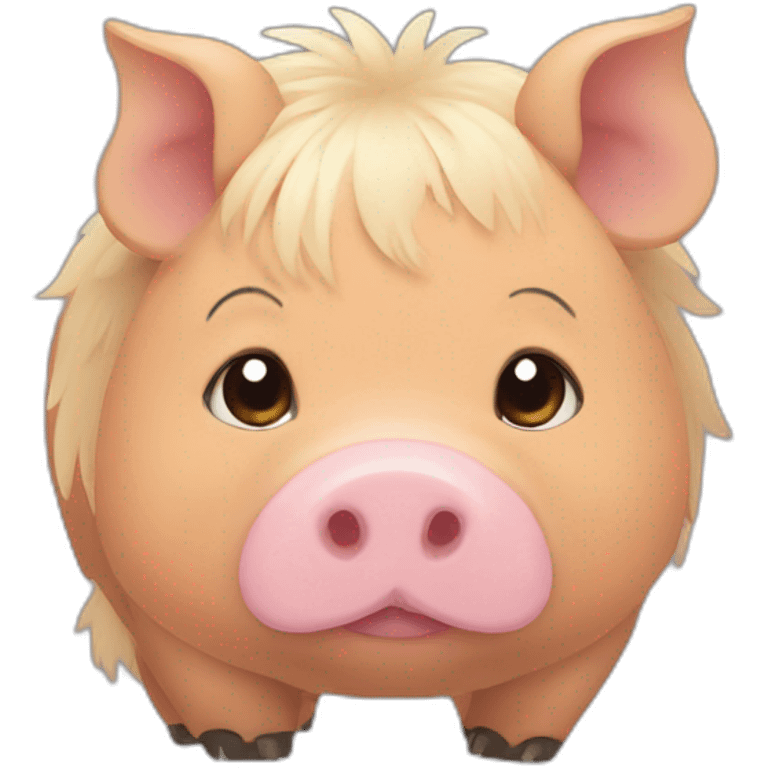 Fatty kunekune pig emoji