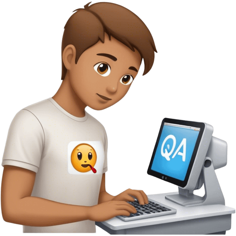 Qa doing automation testing emoji