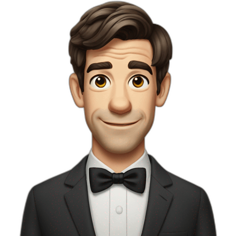 John mulaney in a bow tie emoji