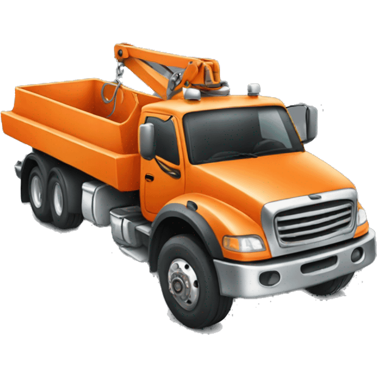 Orange tow truck  emoji