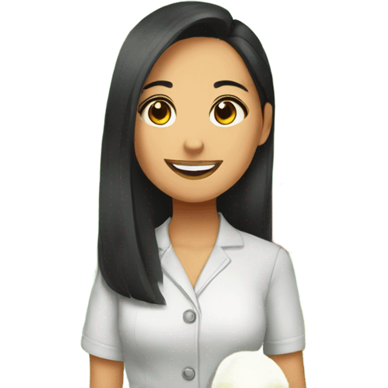 Professional fruit shopper asian girl emoji