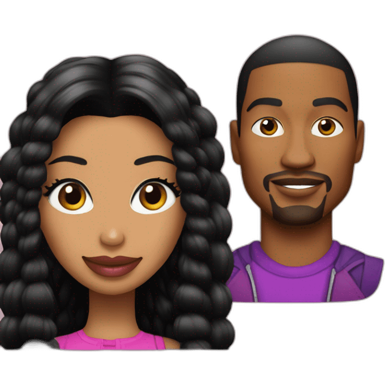 Nicki Minaj and Kenneth Petty emoji