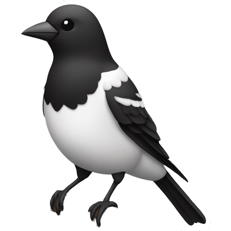 oiseaux noir et blanc  emoji