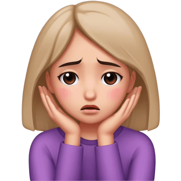 girl being sad emoji