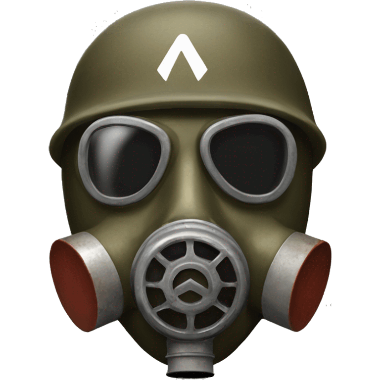 ww2 gaz mask with one central filter emoji