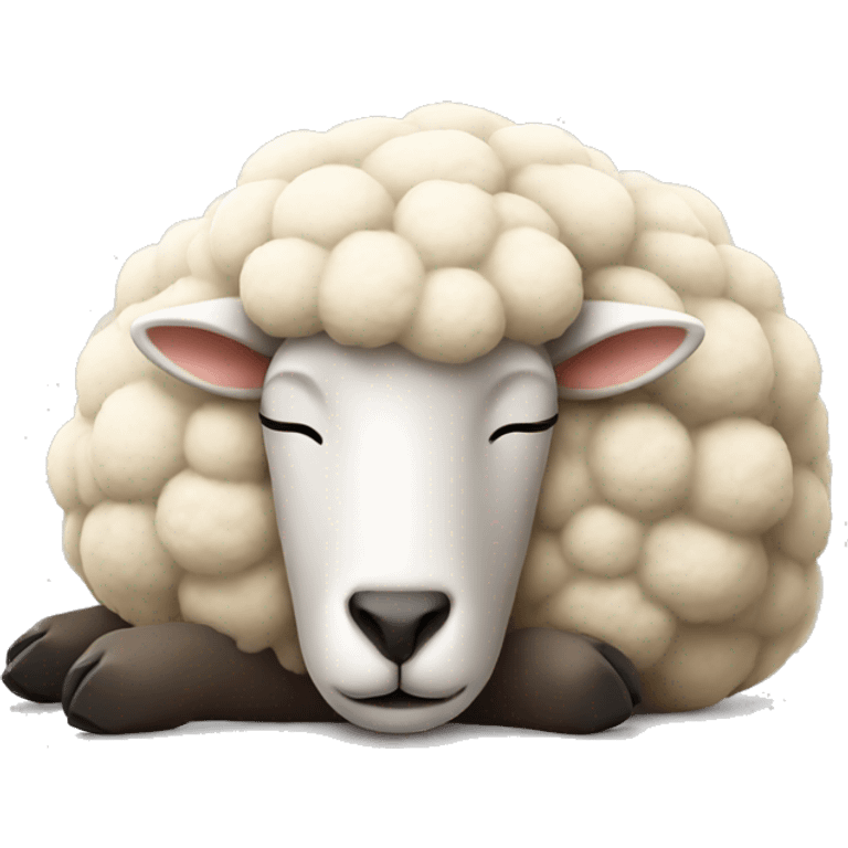 sleeping sheep emoji