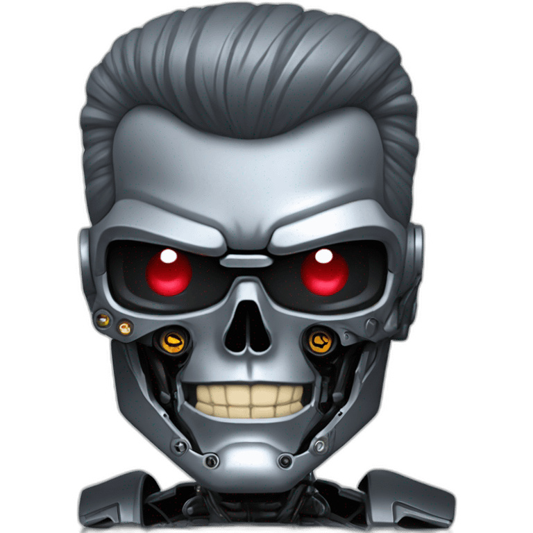 terminator t800 smiling emoji