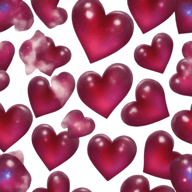 Crimson cosmic heart  emoji