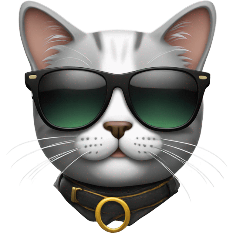 Cat with sunglasses emoji