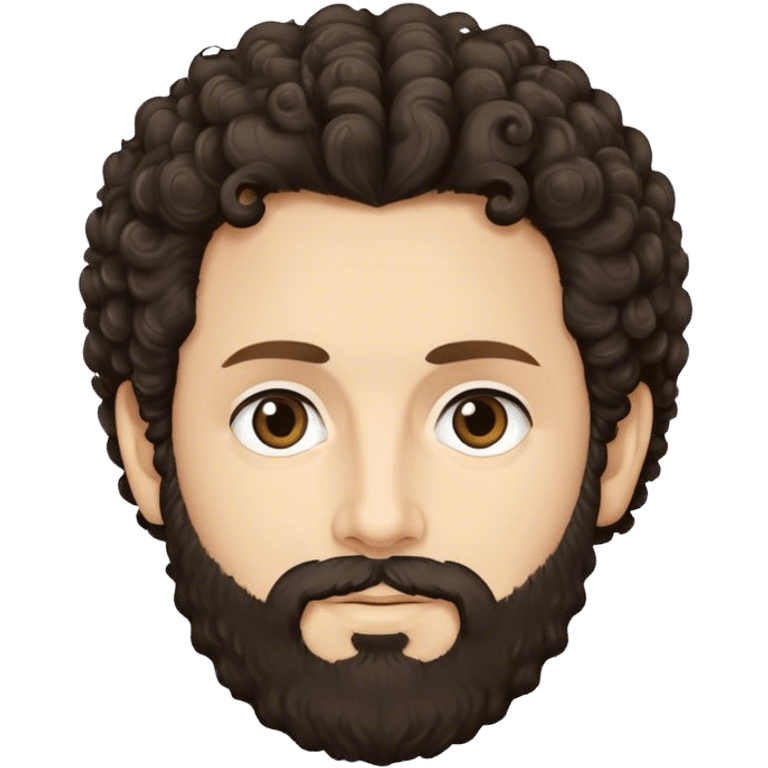 young lindsey buckingham with curly dark hair and beard emoji