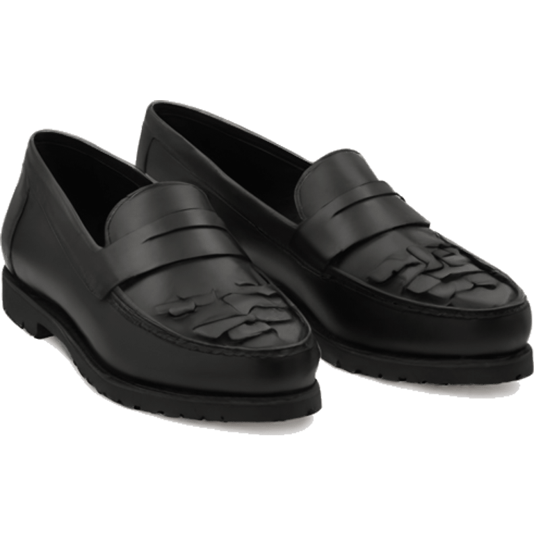 Loafers black emoji