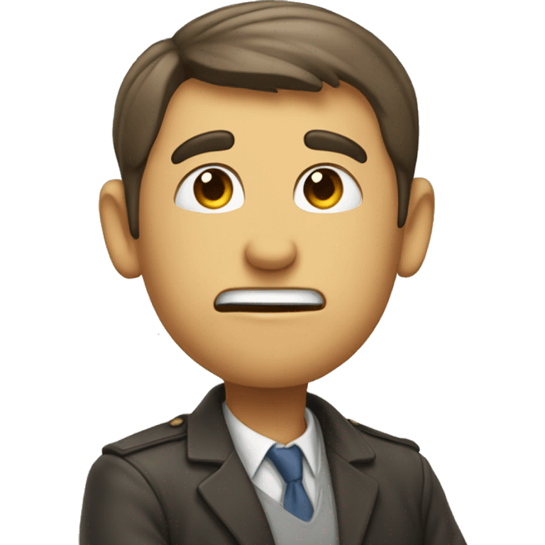 man pointing at his head symbolizing that he is smart  emoji