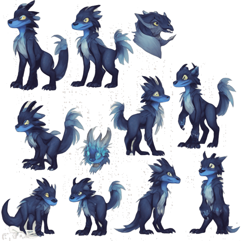 Cute Protogen-vernid-sergal-wickerbeast by griffsnuff & LiLaiRa & Falvie full body  emoji