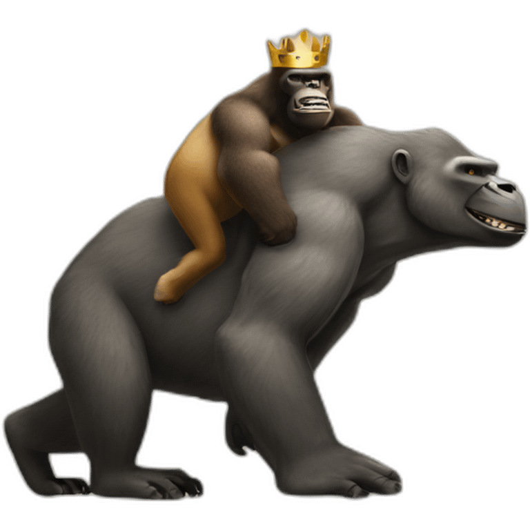 king kong lifting a kangaroo emoji