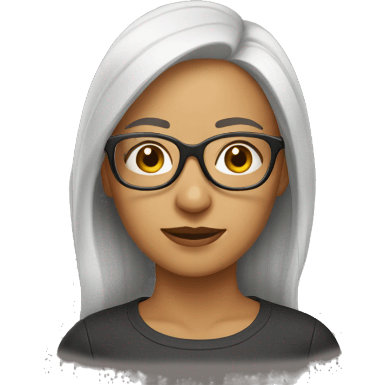 woman with glasses emoji