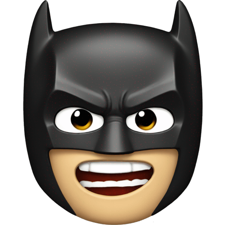 Batman with a coke emoji