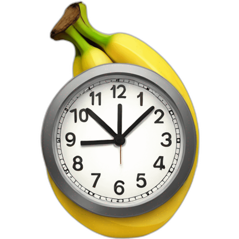 banan clock emoji