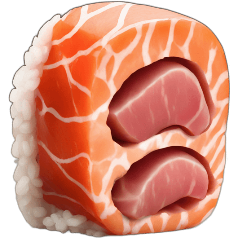 meat on sushi emoji