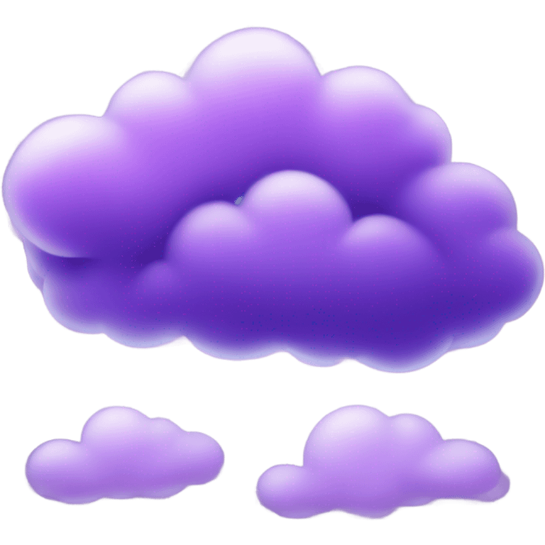 Purple cloud emoji