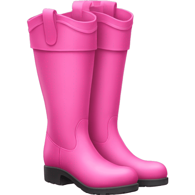 Pink boots  emoji