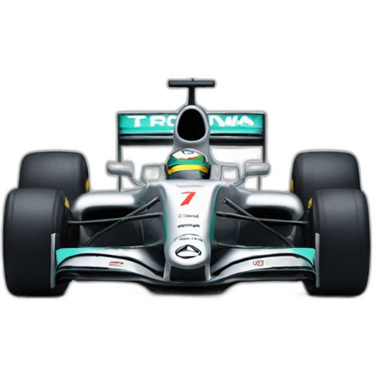 Mercedes formula 1 car emoji