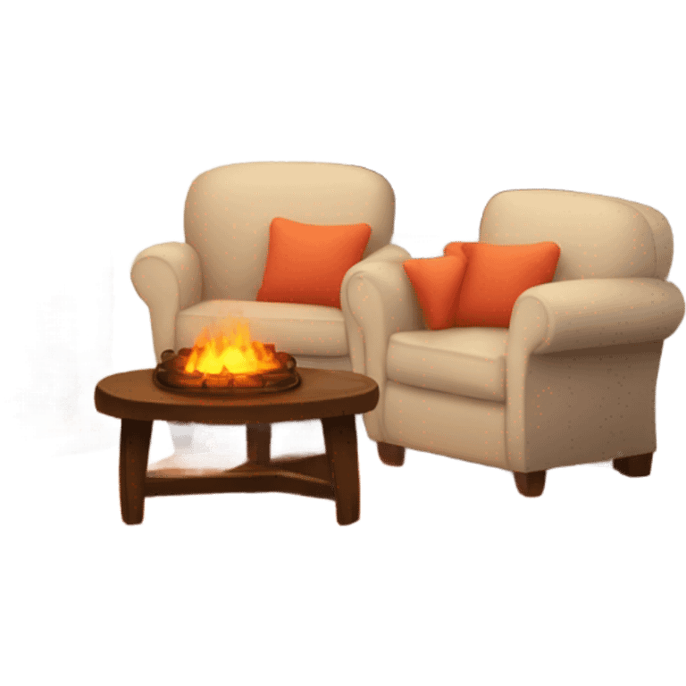 Cozy fire emoji