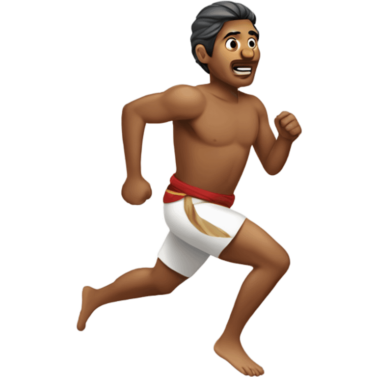 Indian man running  emoji