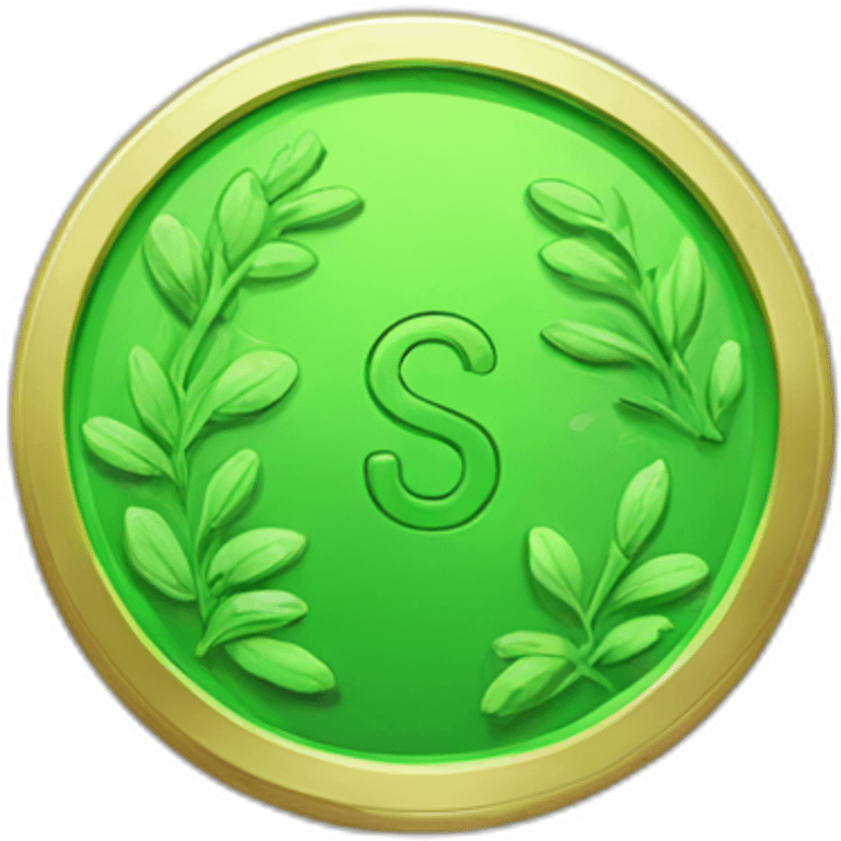 green coin emoji