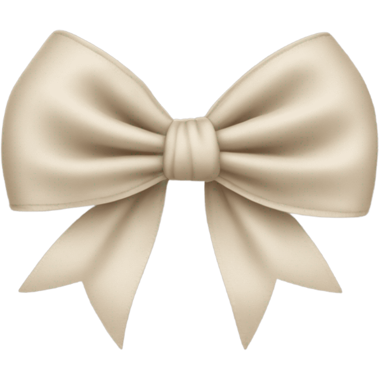 Beige bow emoji