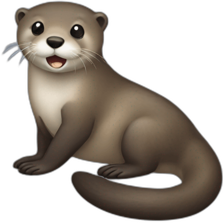 Loutre sur transats  emoji