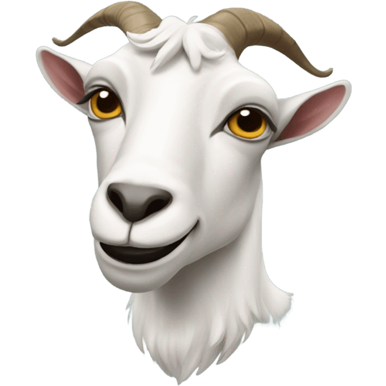 Goat with a kaiser moustache  emoji