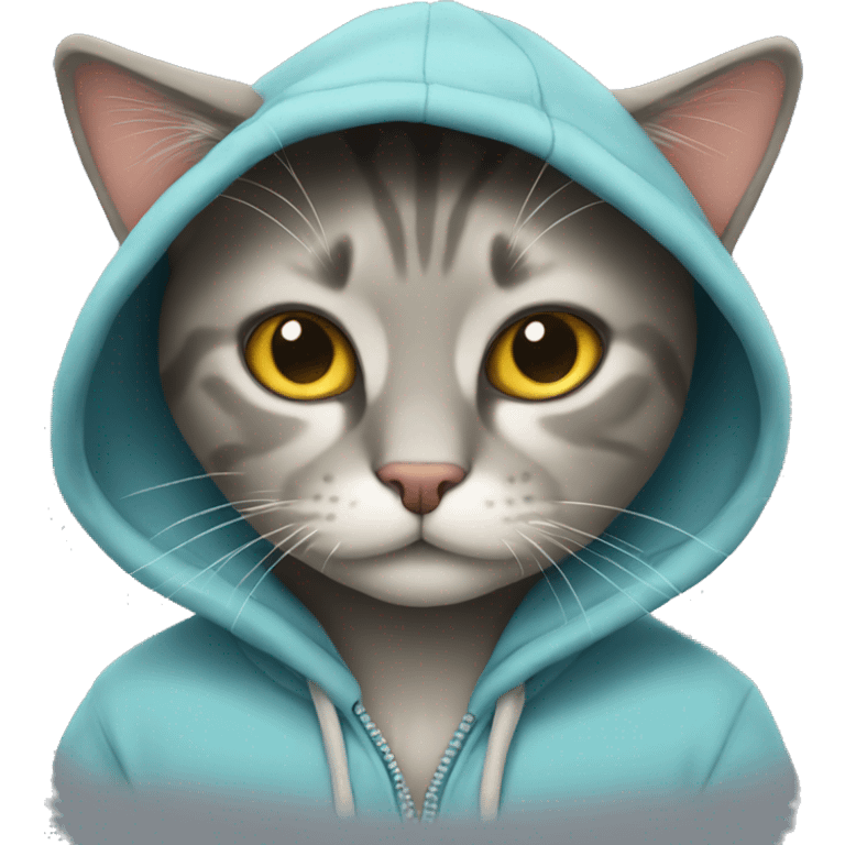 Cat in Hoodie  emoji