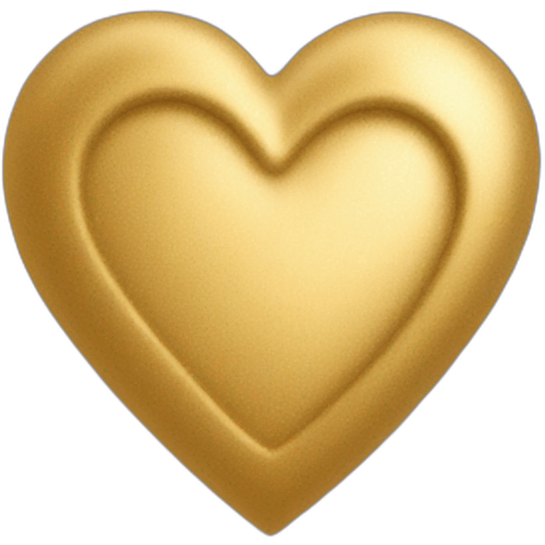 Golden heart emoji