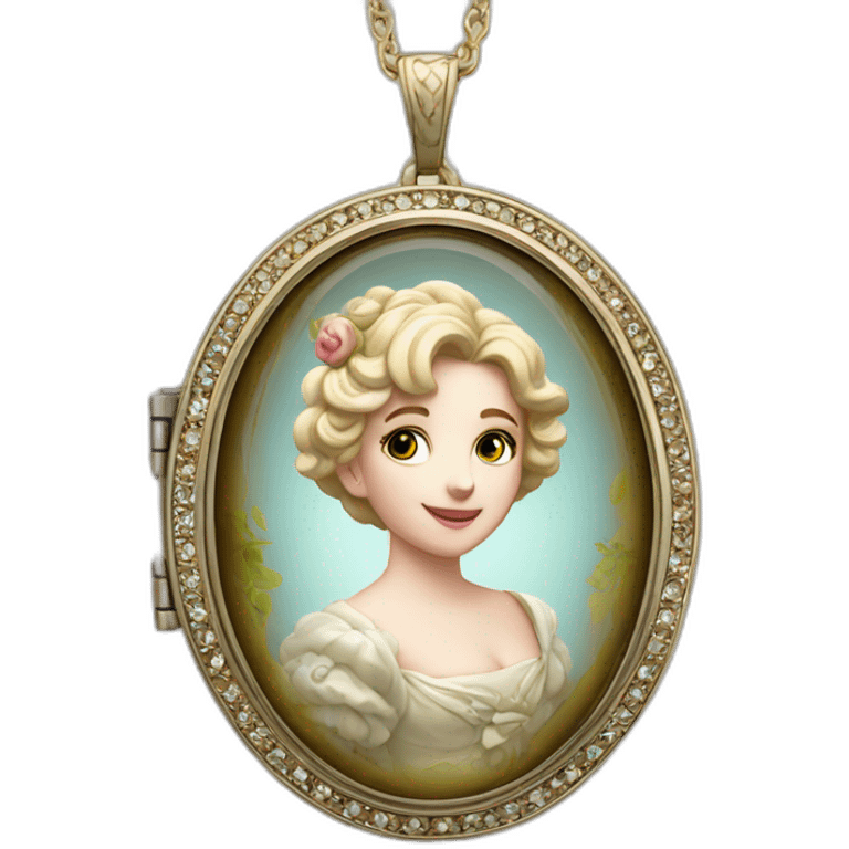 Cameo locket emoji