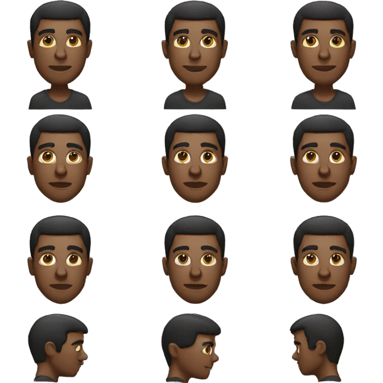 Smart black man emoji