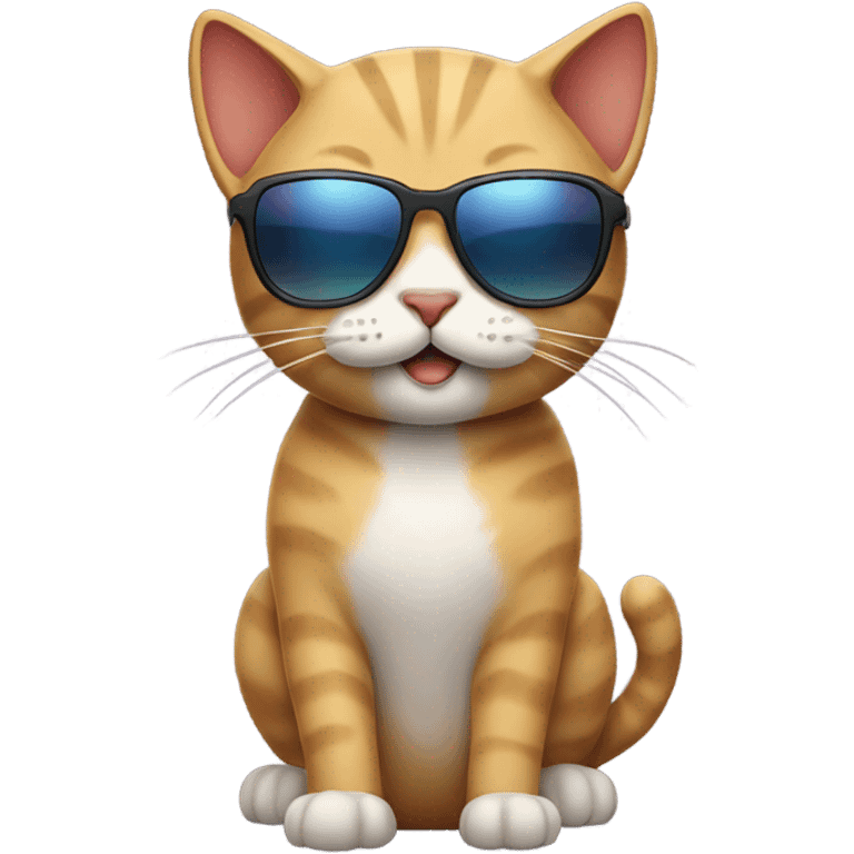 Cat with sunglasses emoji