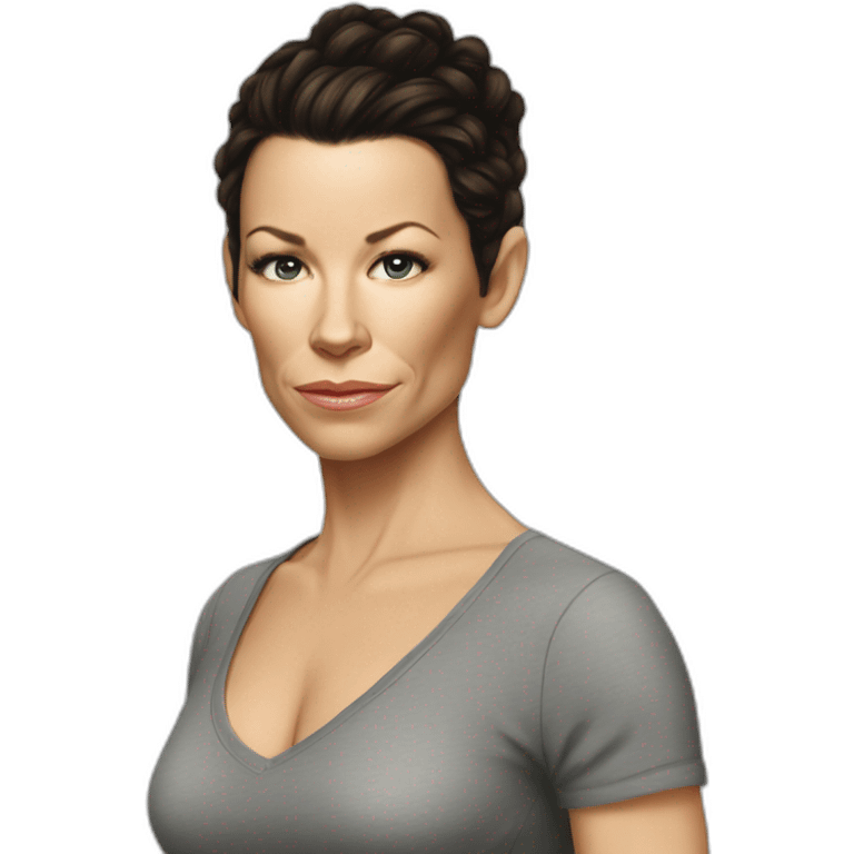 Evangeline Lilly serious emoji