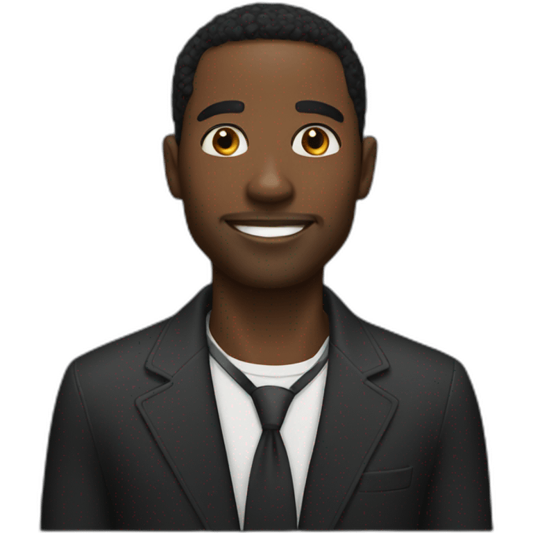 Handsome black man emoji