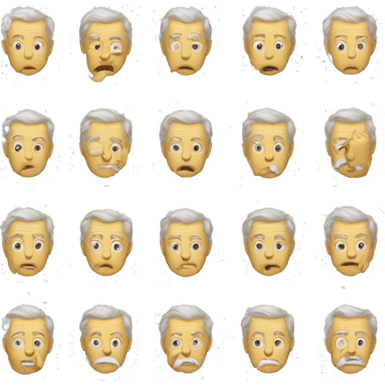 old man tear-off calendar emoji