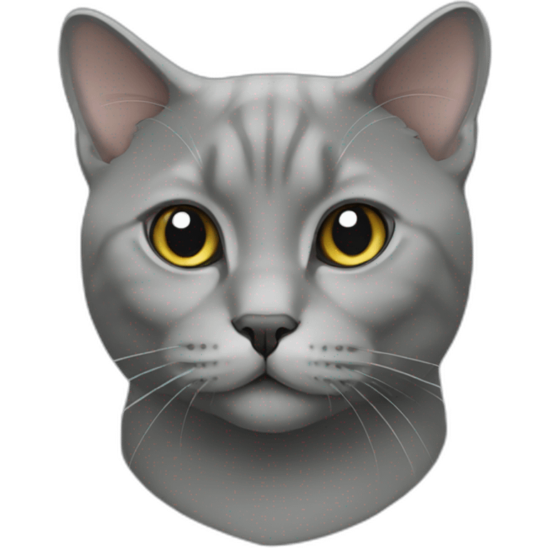 grey british cat emoji