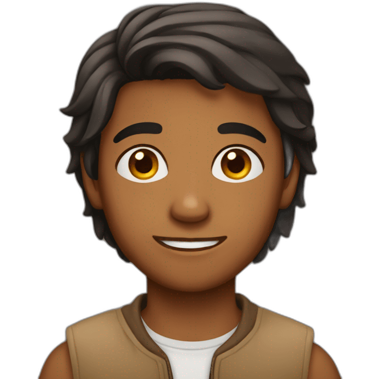 brown teenage indian boy emoji