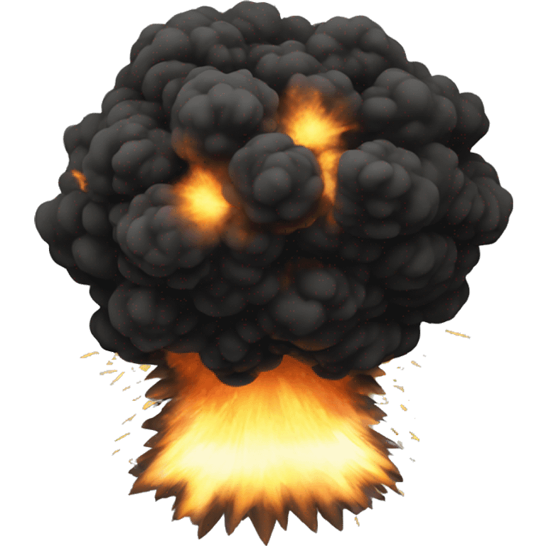 Black explosion emoji