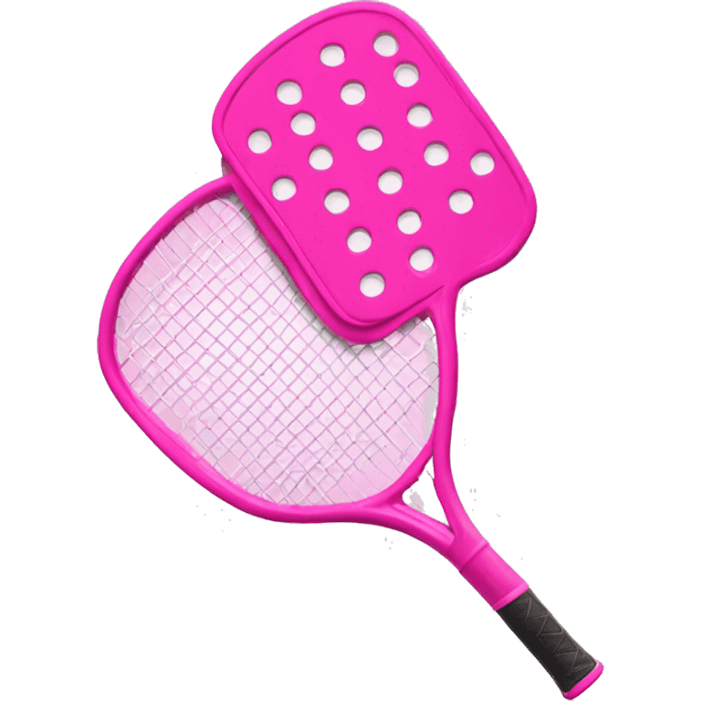 Pink Pickleball racket with a bow emoji